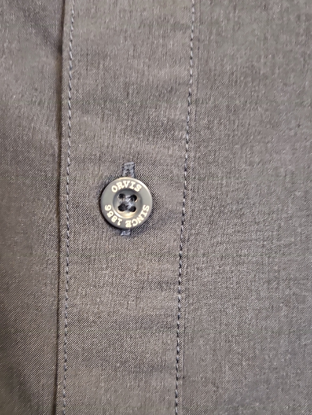 Orvis Mens Blue Button Front Active Shirt Size XL - Picture 4 of 11